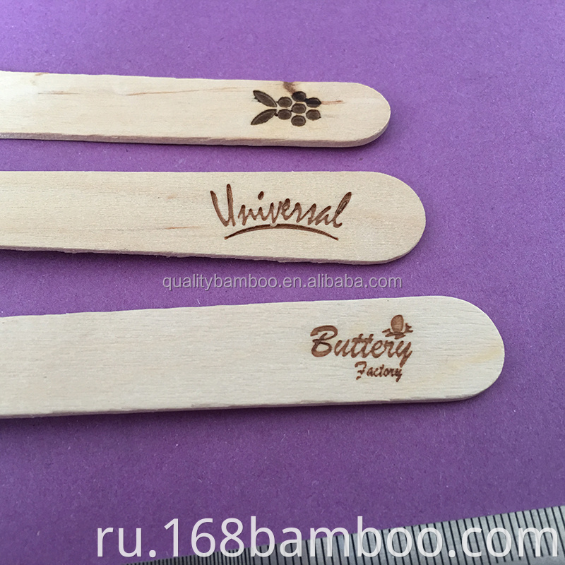 Hot stamp logo and laser logo for disposable wooden cutlery